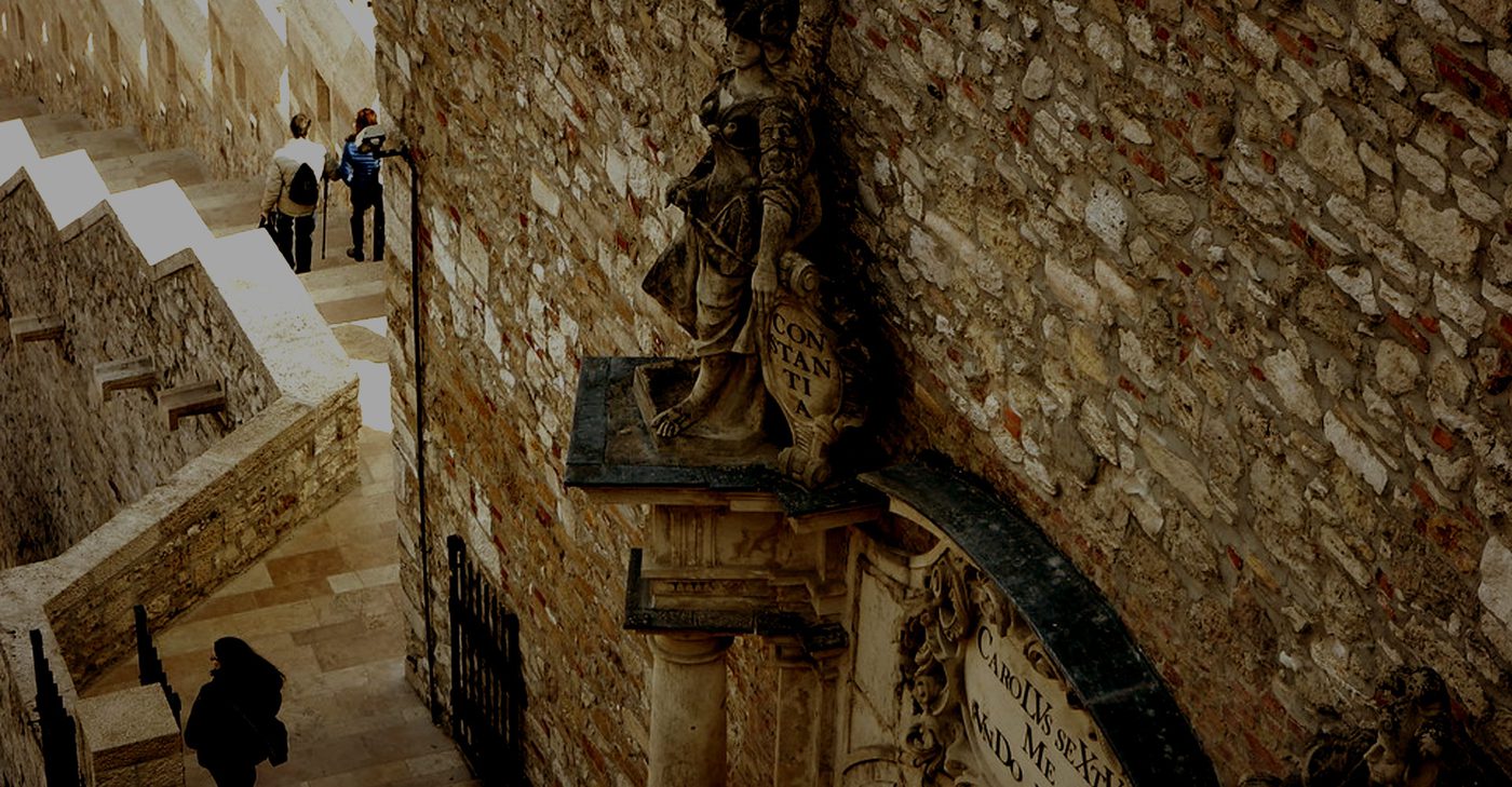 Stairs toward Buda Castle